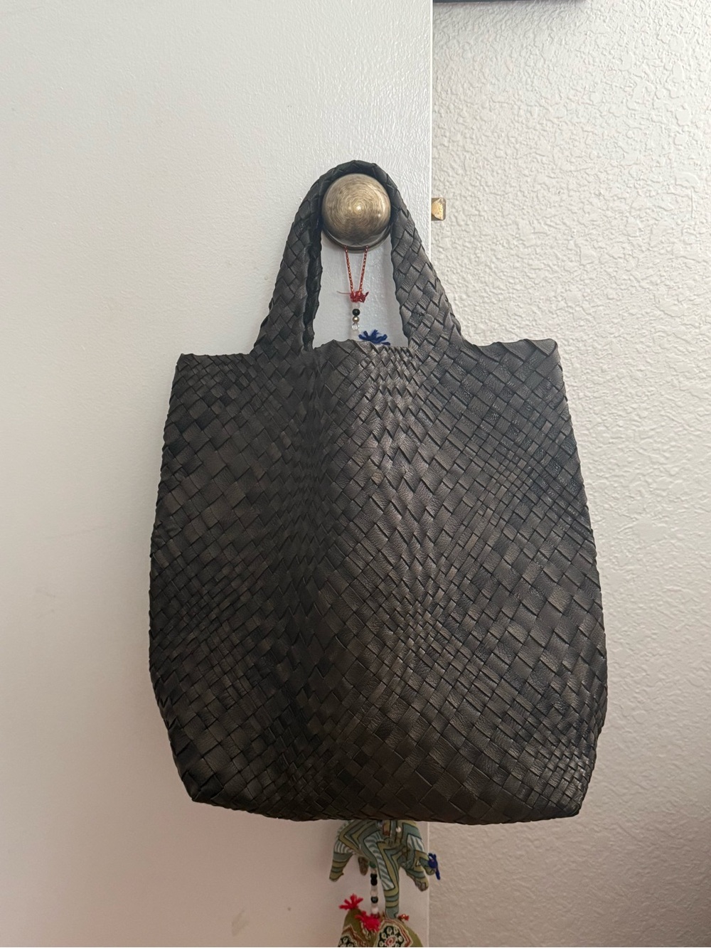 Falor Top Handle Leather Bag
